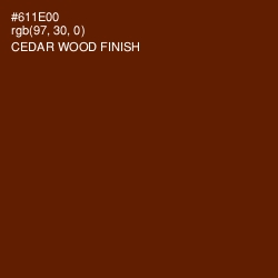 #611E00 - Cedar Wood Finish Color Image